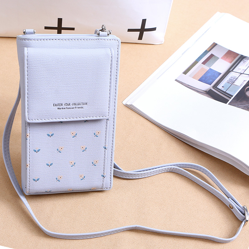 nouvelles femmes portefeuille décontracté téléphone portable portefeuille grand porte-cartes portefeuille sac à main sac à main pochette messager bretelles sac