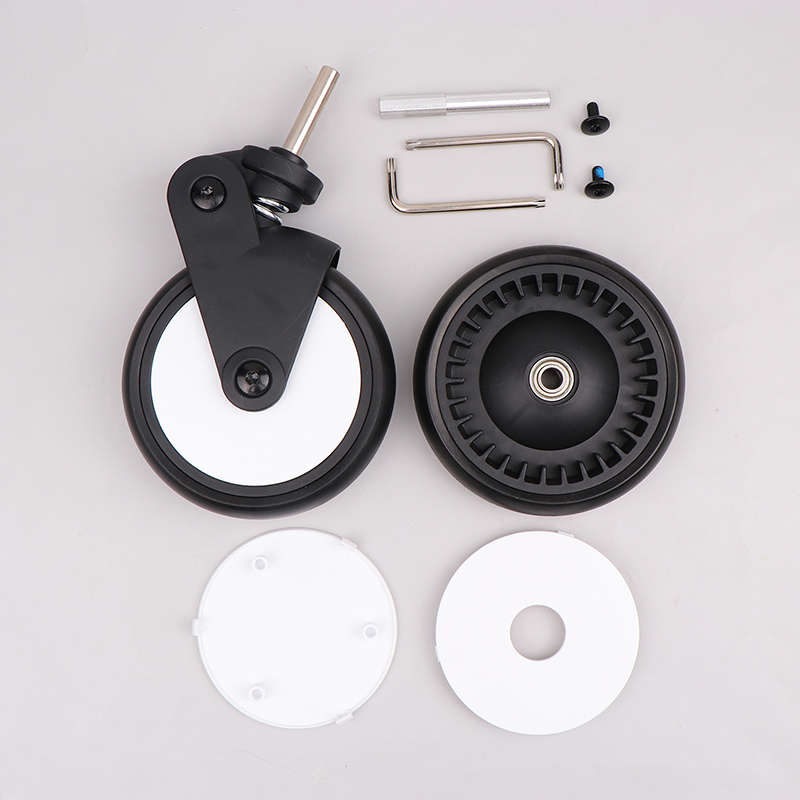 Replacement rubber wheels for strollers, front and rear wheels, stroller accessories, compatible with strollers