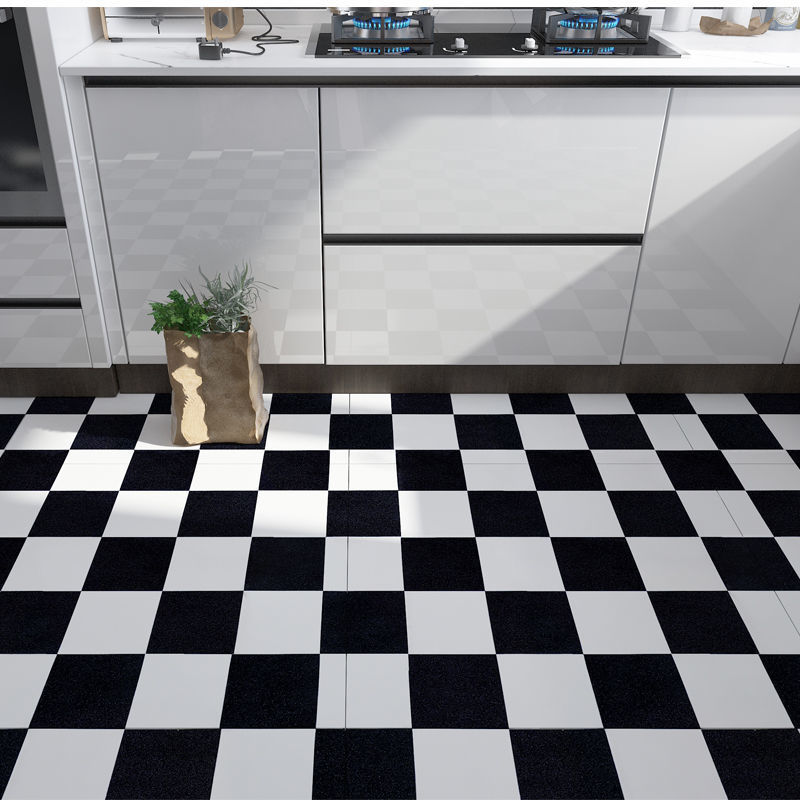 Autocollants de Carreaux de Sol Imperméables, Auto-Adhésifs, Épais, en Bois Mars, pour Mur, Sol, Chambre, Résistant à l'Usure, Décoration de Maison, Cuisine, HO: Moyen / GRIS