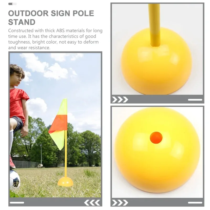 Waterinjectiebasis Voetbal Voetbaldeur Paal Vlag Logo Bar Trainingsapparatuur Teken Obstakel Markeerstang Voetbalbenodigdheden