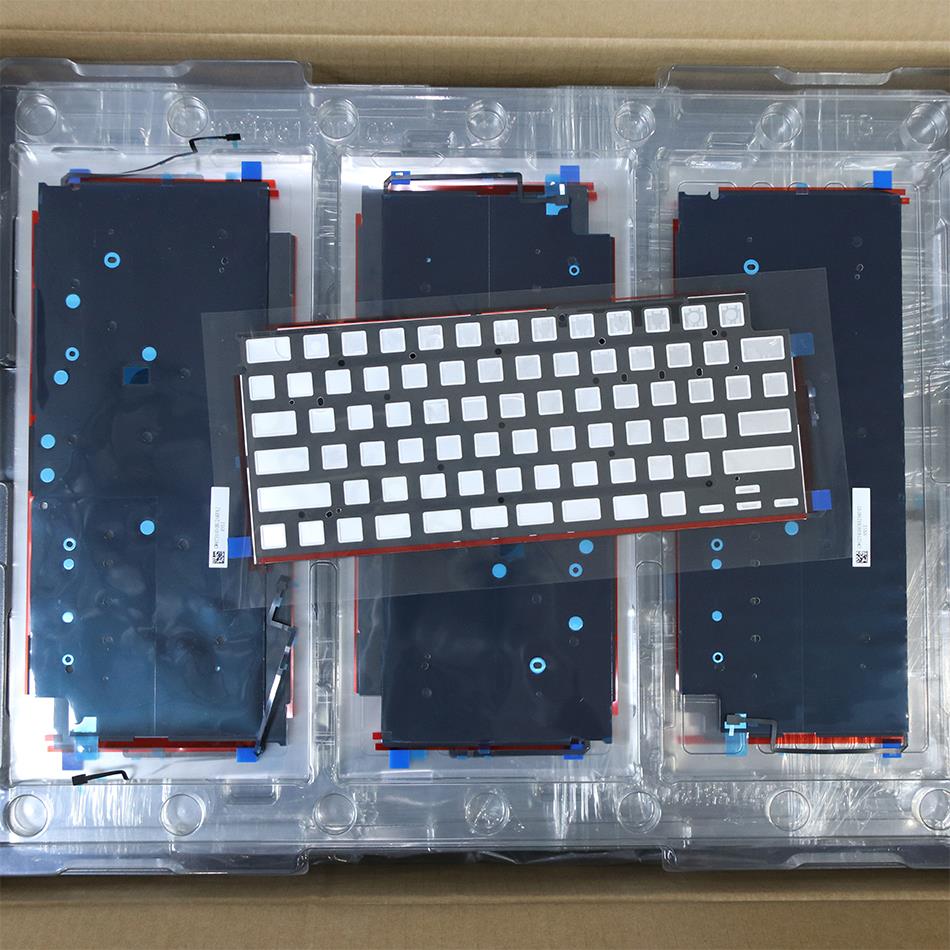 Teclado retroiluminado para ordenador portátil A2681 para MacBook Air 13 "13,6" M2 hoja retroiluminada EE. UU. Reino Unido Inglés Francés alemán español