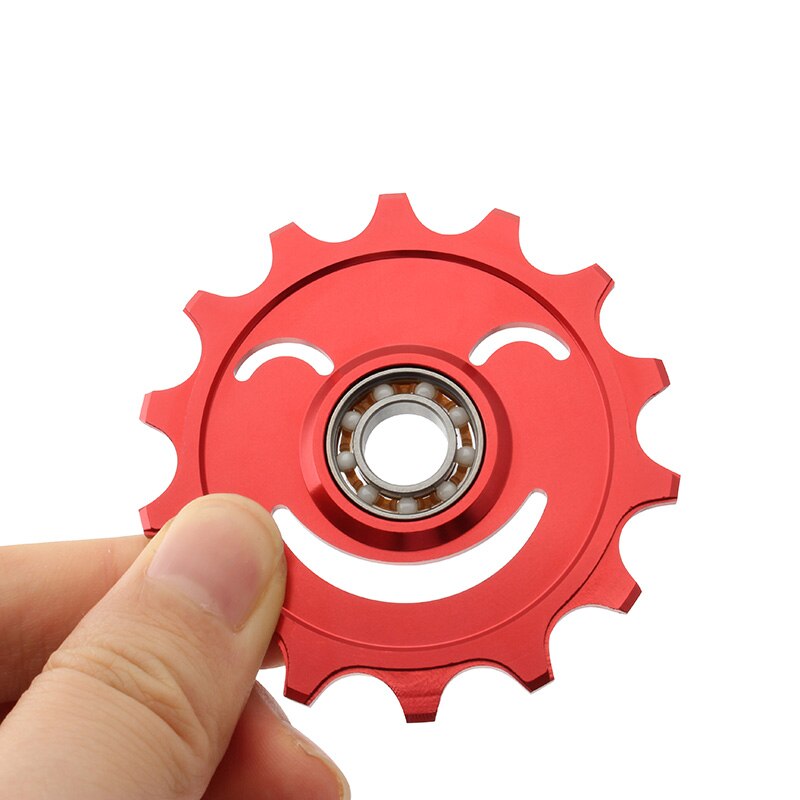 MUQZI Bike 12T 14T Rear Derailleur Jockey Wheel Ceramic Bearing Guide Wheel MTB Road Bicycle Aluminum Alloy Pulley Idler