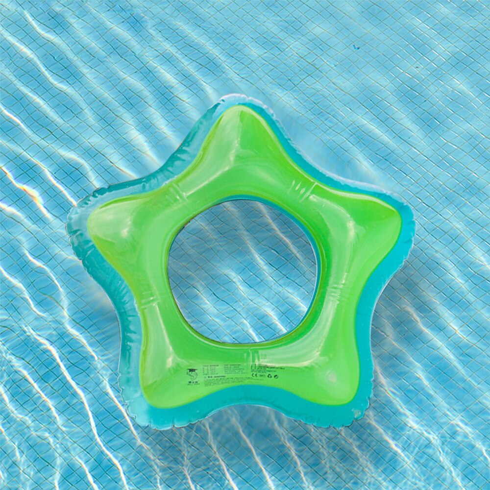 Inflatable Pool Floats Swim Tubes Rings Summer Beach Water Float Star-shaped Inflatable Swimming Rings For Kids Adults