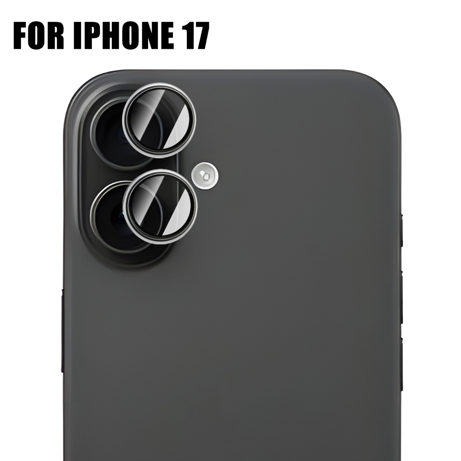 1/3/5 juegos de Protector de lente de cámara Individual, cubierta protectora de lente antiarañazos de alta definición para PC dura para IPhone 17 ProMax 17air: BLANCO /  Opción4