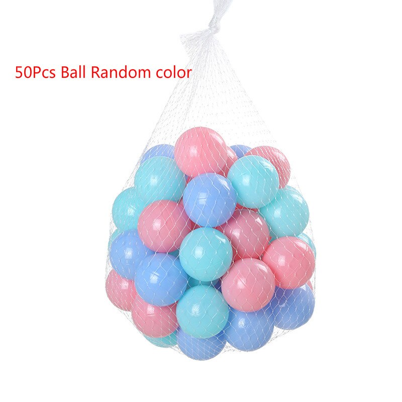 Portable Children's Tent Ball Pool Camping Toy Tent for Kids Castle Play House Children Animal House Shape Best Beach Tent: 50pcs ball