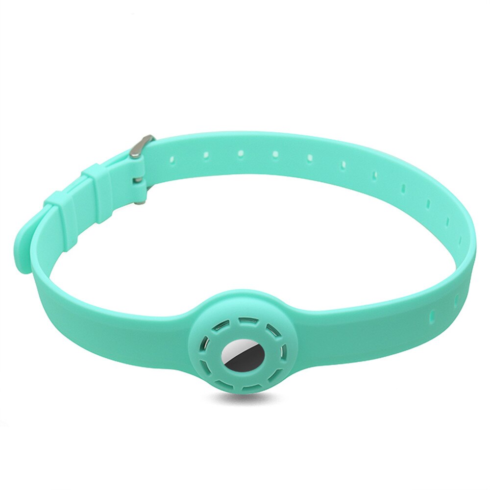 1pc til apple airtag etui hund kat halsbånd gps finder farverigt lysende beskyttende silikone etui til apple air tag tracker cover