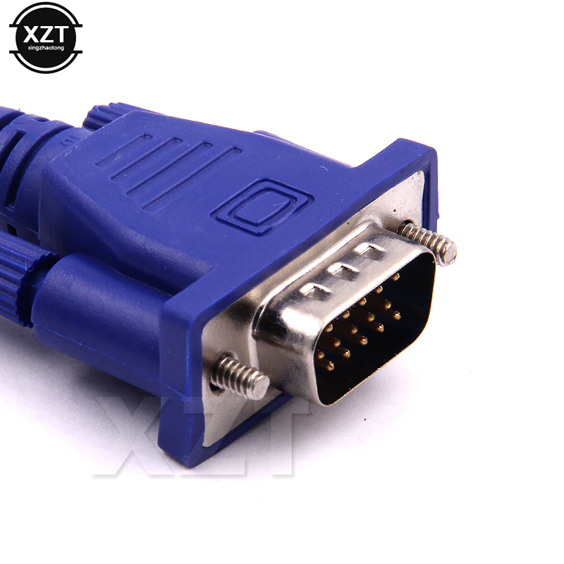 Cable VGA a VGA para Monitor de ordenador, conector macho HDB15 a macho HDB15 de 1,3 M de para PC y convertidor y adaptador de TV