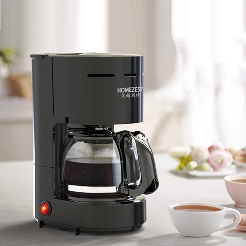 Smart Coffee Machine Electric Coffee Maker Multifunctional American Coffee 4-6 Cups High Temperature Glass Pot Automatic 600W