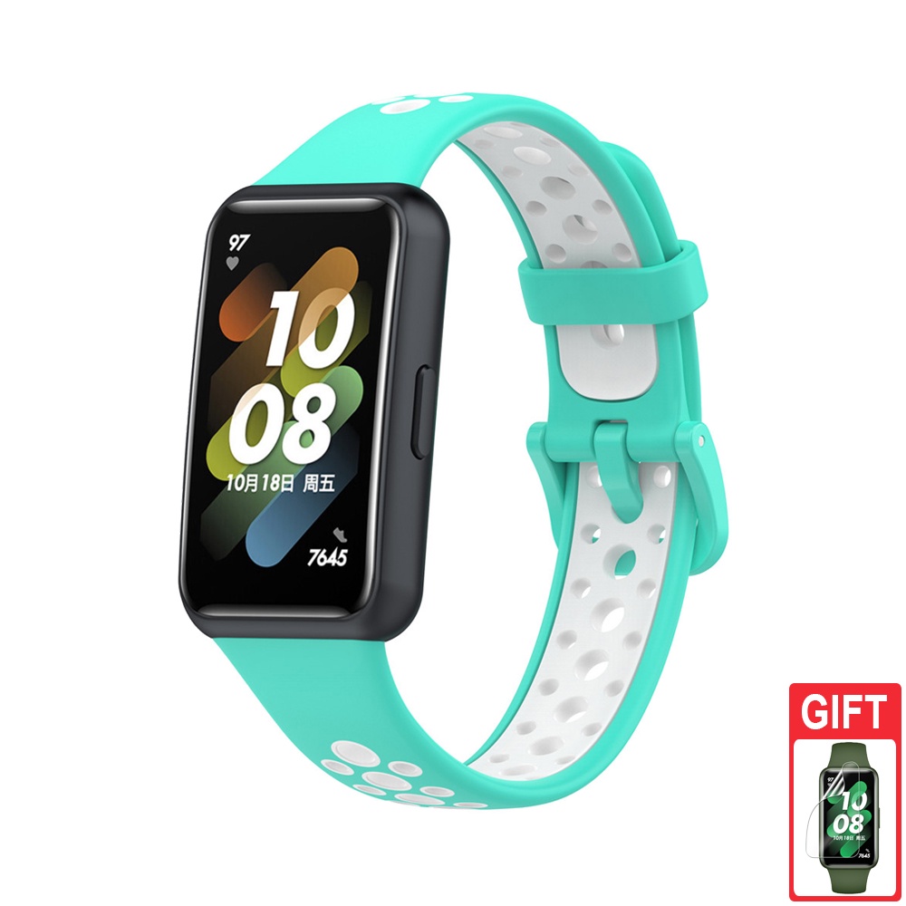 Silikonarmband Ersatzarmband für Huawei Band 9 8 7 6 / Honor Band 7 6: xxxxl / Khaki