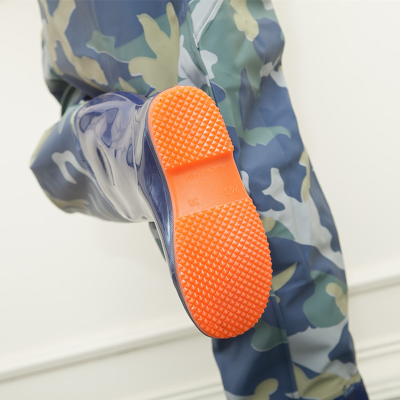 Korkeahyppy camo kalastus kahluuhousut kengät housut vedenpitävät sähkökalastuksen kahluuhousut saappaat pehmeäpohjaiset nahkakengät kalastus kahluuhousut
