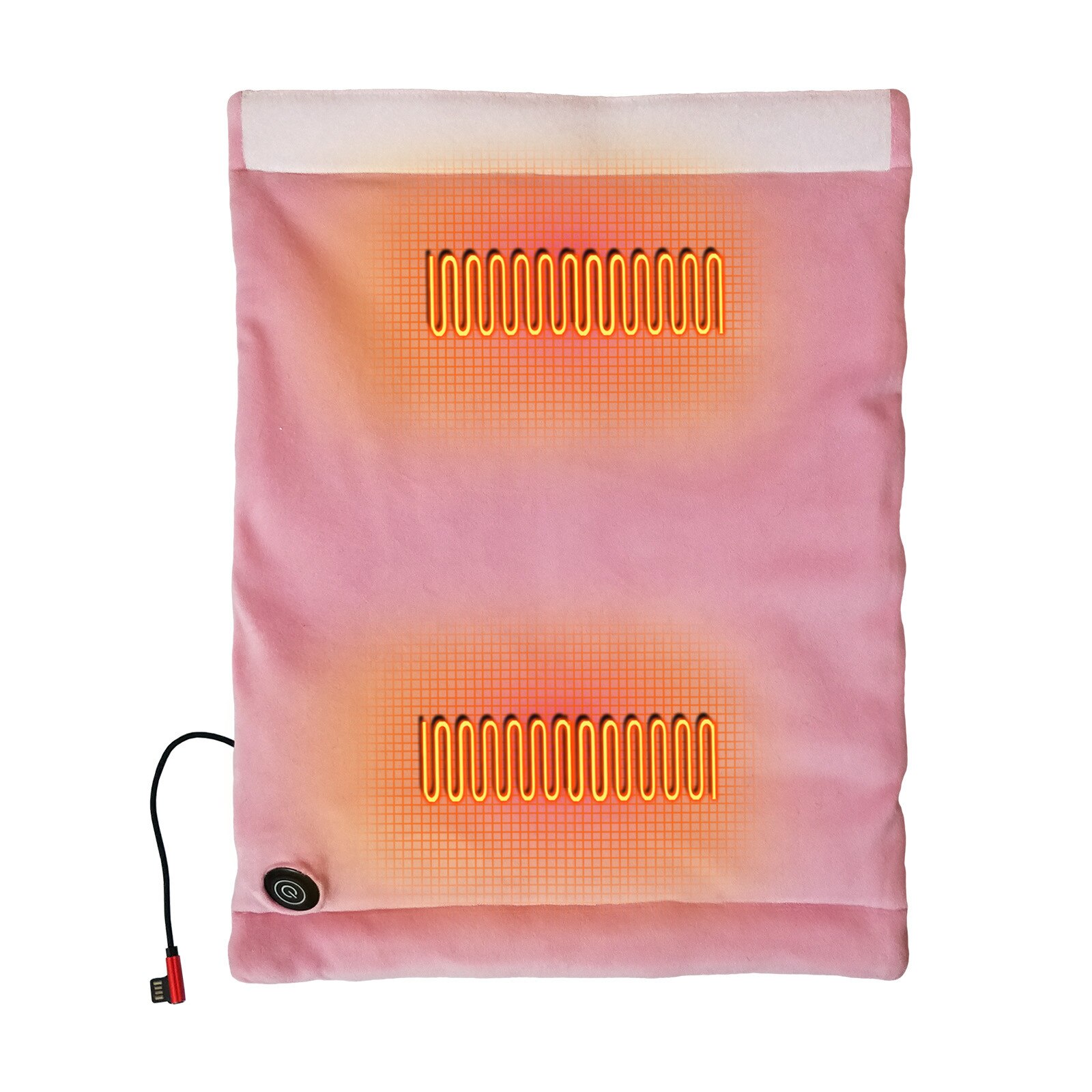 2 In 1 Usb Smart Heating Hand Warmer Heating Cushion Three-stage Temperature Knitted Soft Cozy Cover For Parents