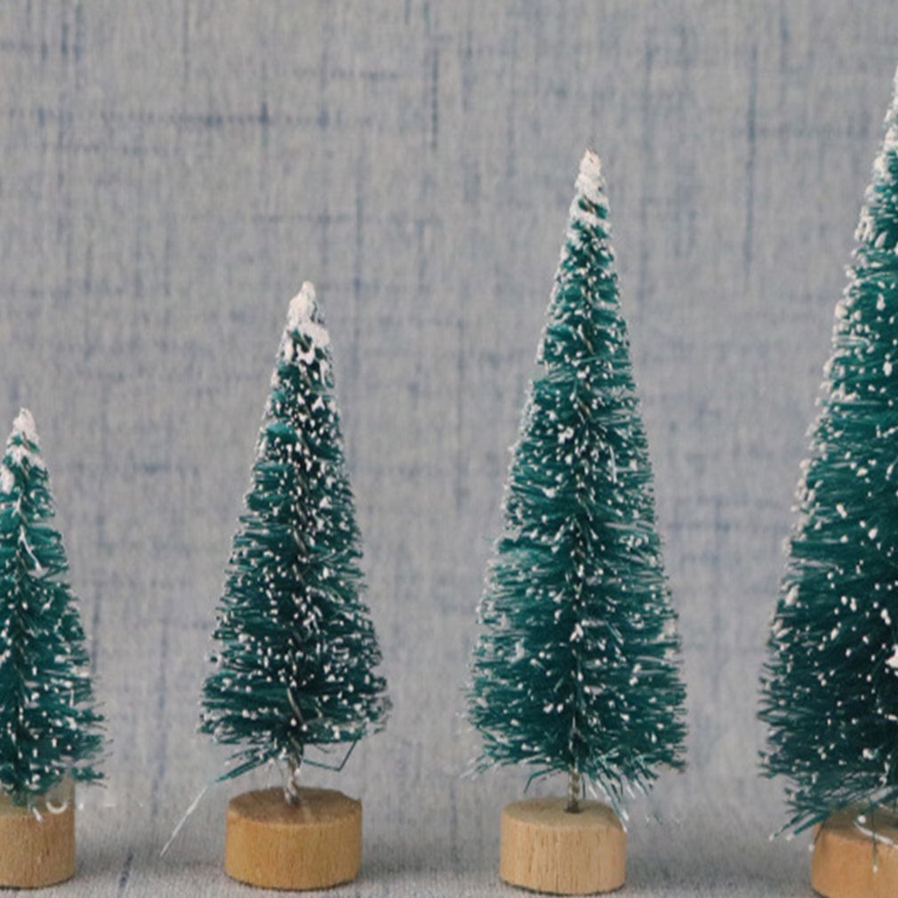 1Pcs Diy Kerstboom Kleine Pijnboom Mini Bomen Geplaatst In De Desktop Home Decor Kerst Decoratie Kinderen