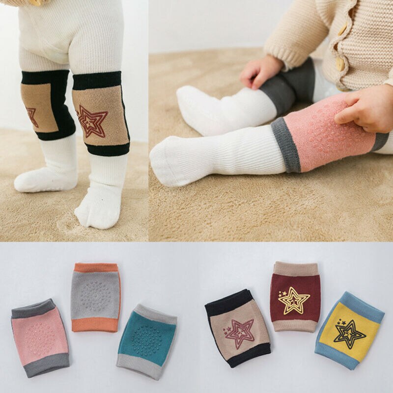 Emmababy enfant en bas âge enfants bébé garçon filles Safty ramper anti-dérapant genouillères antidérapant genouillère chaussettes ensemble chaude