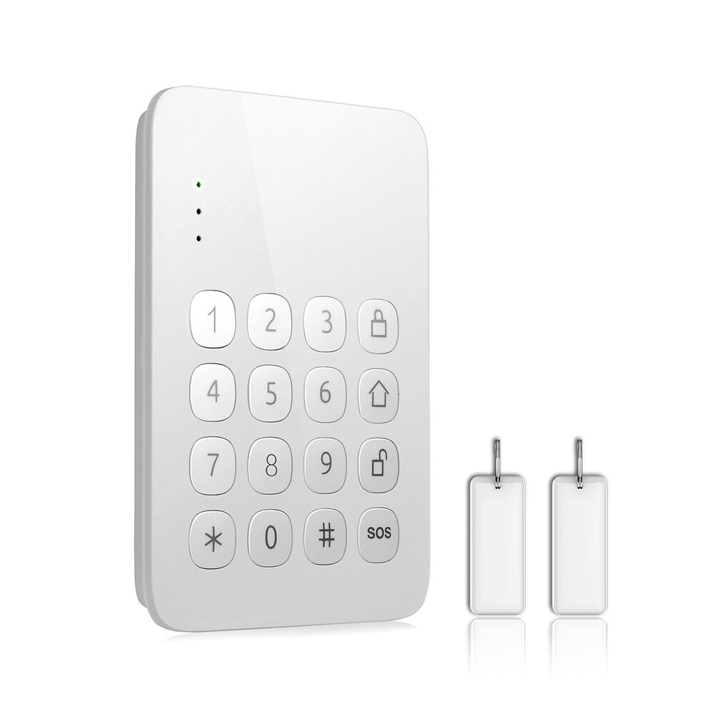 Sistema de alarma de intrusión, ALARMA DE SEGURIDAD PARA EL HOGAR inalámbrico con WiFi, GSM, aplicación inteligente, compatible con Alexa, Google Home, Control por voz: extra Keypad