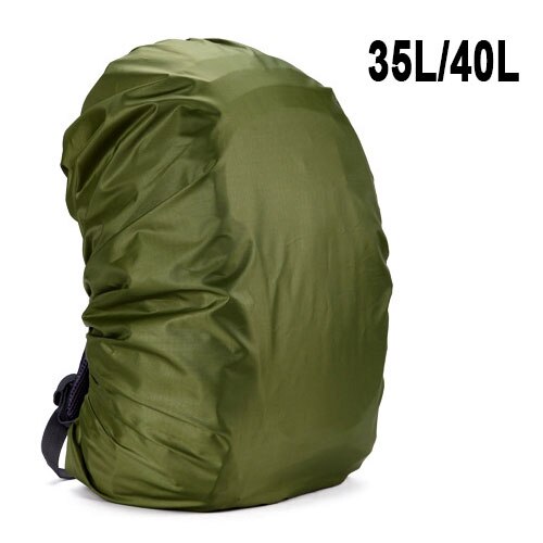 Mochila con cubierta para lluvia de 35L, 100L, 120L, bolsa impermeable para polvo, senderismo, Camping, bolsas militares grandes 90L 95L 110L, cubierta para lluvia xa41a: Azul cielo