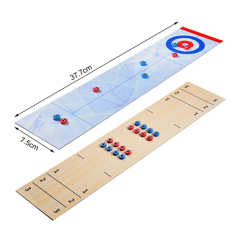 Mini-curling-spiel für den schreibtisch, dekompressions-abs-spiel für die ganze familie, tischspiel für kinder zu hause, bodenspiele