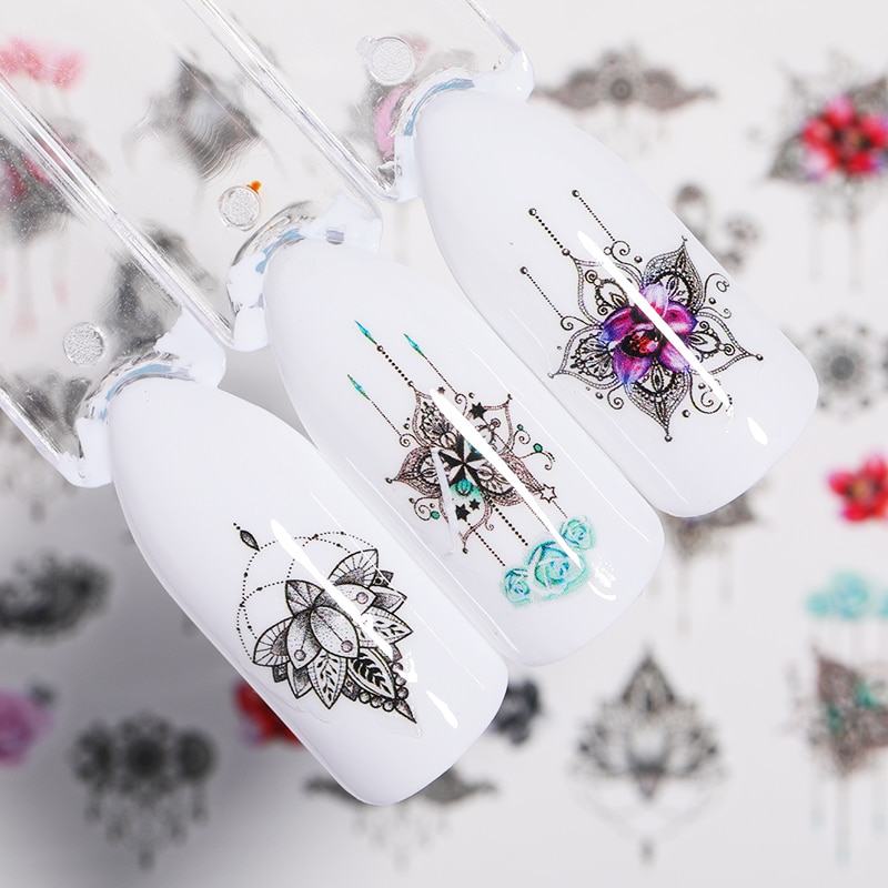 Maple Leaf Ontwerpen Nail Art Water Decals Zomer Fruit Nail Transfer Sticker Citroen Oranje Aardbei Cherry Nail Art Decoraties