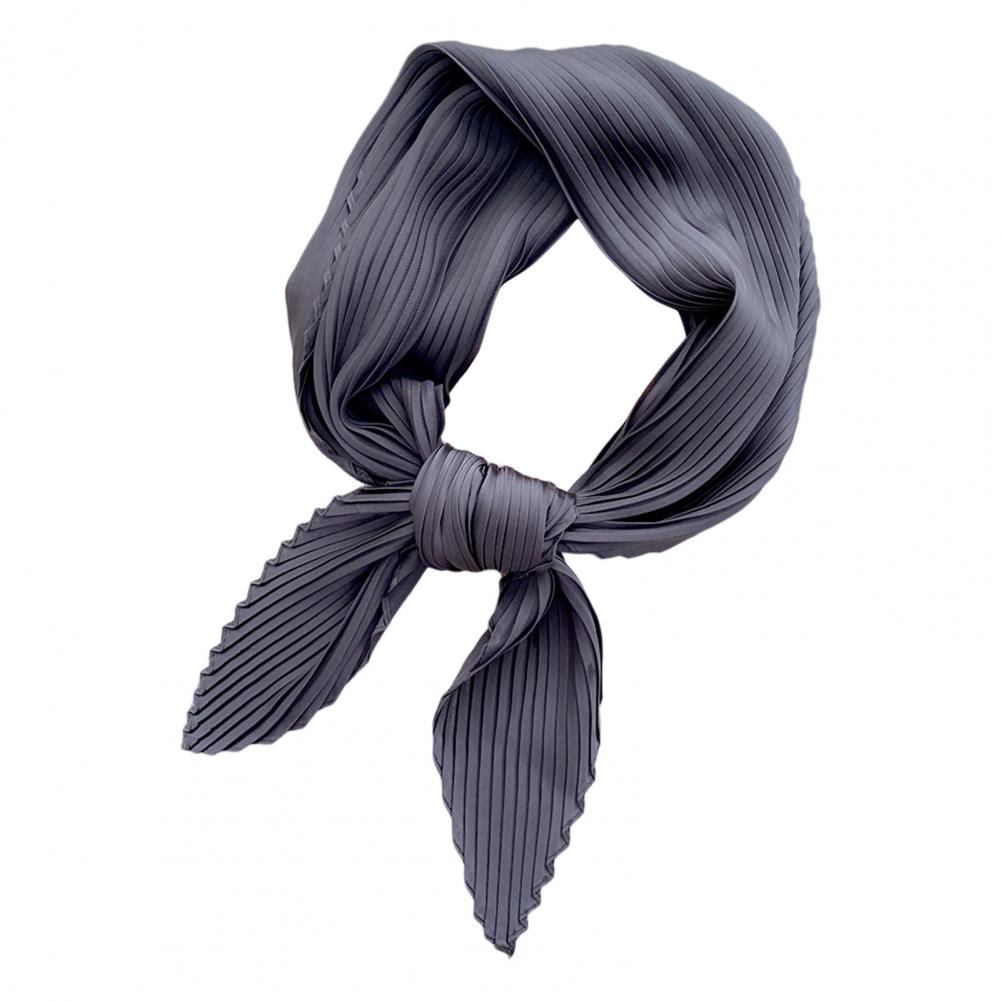 Super doux Chic mince froissé écharpe cou porter tempérament femme écharpe plissée pour l'extérieur: Rouge