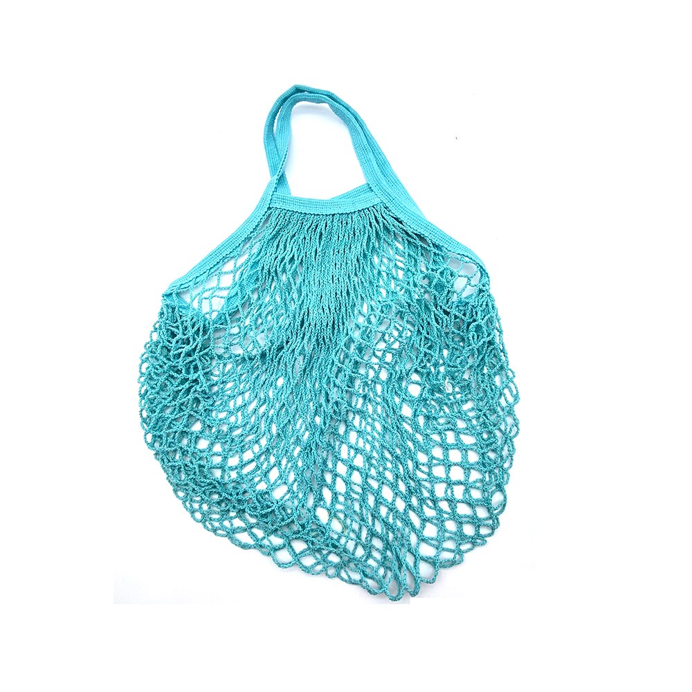 Totes Gittergewebe Tasche Baumwolle Schnur Produzieren Einkaufen Schildkröte-taschen Lebensmittel Kurzen Griff Netz Schulter-Tasche Obst Gemüse wiederverwendbar: R