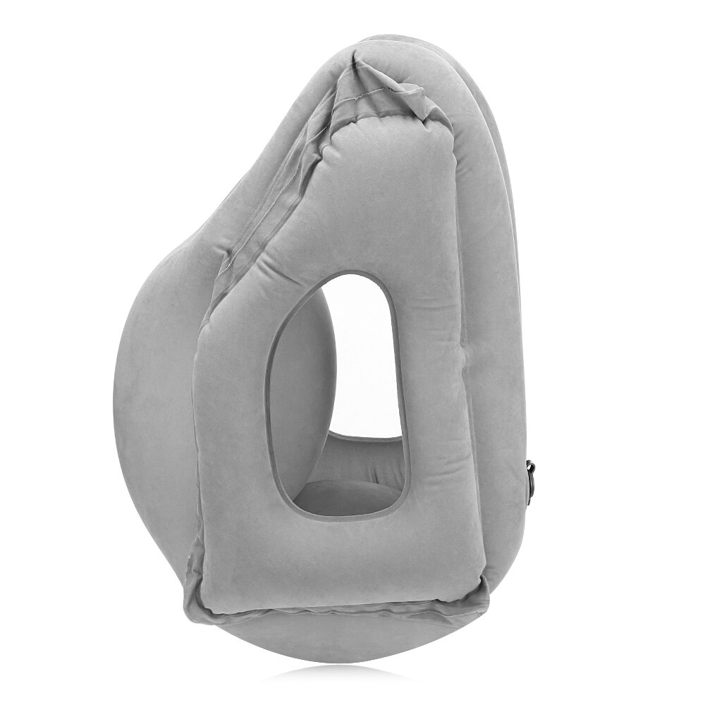Oreiller gonflable à Air pour voyage, traversin Frontal, coussin de couchage confortable, avion, voiture, voyage, doux, pliable