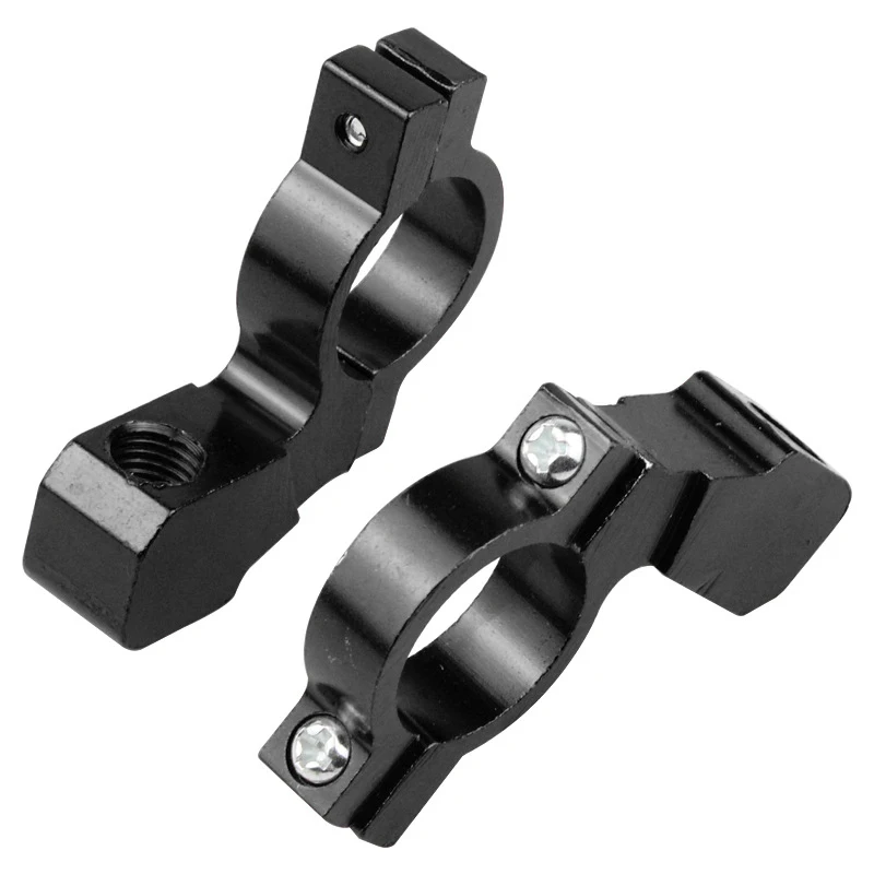 2 Stuks Motorfiets Fiets Atv Achteruitkijkspiegel Beugel Mount Adapter Houder Klem Schroef Cnc Aluminium 22Mm 7/8 "Stuur Universeel