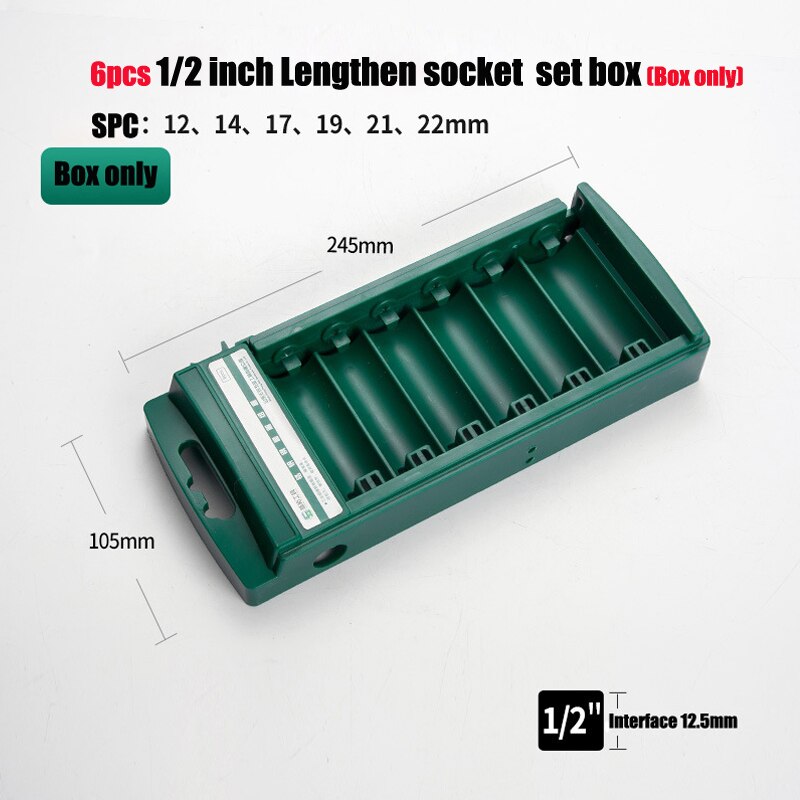 1Stck Reparatur Werkzeug Sockel Lagerung Kasten Steckschlüssel Kunststoff Lagerung Kasten Buchse einstellen Lagerung Kasten für Sockel Werkzeuge Lagerung: 1-2 A105