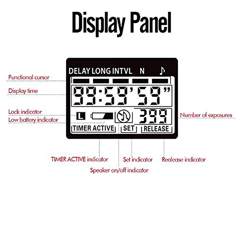 Sidande RS-7100LCD Timer Shutter Release Remote Control for Canon EOS 1300D 1100D 1200D 1000D 100D 350D 500D 550D 650D 700D 750D