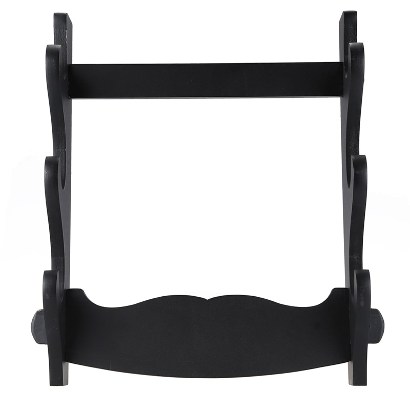 Sword Stand Wall Mount Samurai Sword Holder Katana Holder Stand Hanger Bracket Rack Display Black Home Decor Crafts Sword Holder, 1/2/3/4 Layer (Color: 2 Tier