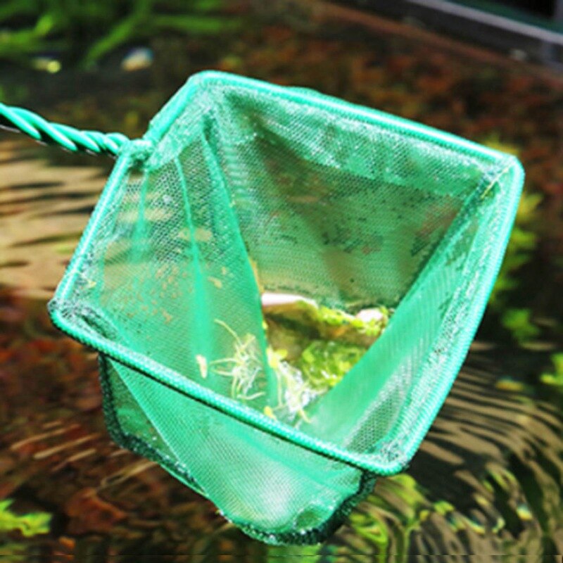 Aquarium Accessories Fish Tank Fish-catching Net Network Round Square Fish-catching Net Hand Stretching Aquarium Dip Net Dredge