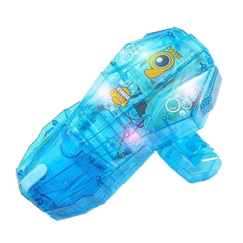 Elektryczna maszyna robić baniek mydlanych nadgarstków kolorowa bańka dynamiczny efekt muzyczny fajne oświetlenie automatyczne bulgotanie dzieci zabawki robić zabawy na zewnątrz dzieci Bi: Niebieski