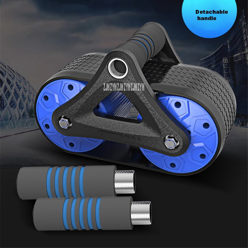 Rebound Power Roller Double Wheel Ab Coaster Low Noise Abdominal Muscle Wheel Home Gym Abdomen Trainer Indoor Fitness Equipment