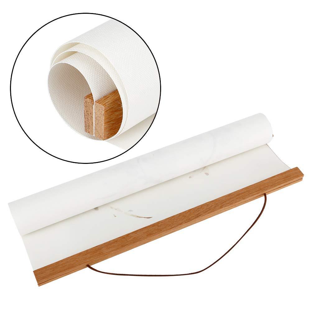 Teak Magnet Hanging Scroll Solid Wood Poster Decorative Painting Magnetic Scroll Painting Wooden Pole Hanging Painting Pole
