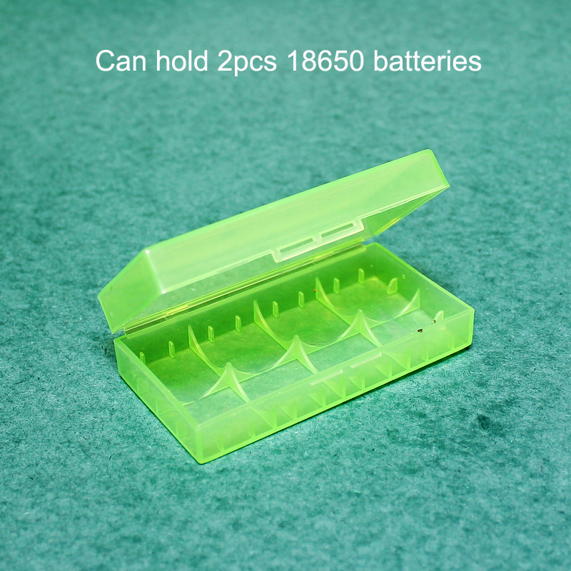 18650 lithium battery storage box rechargeable battery protection box sorting box storage plastic parts box: Brown