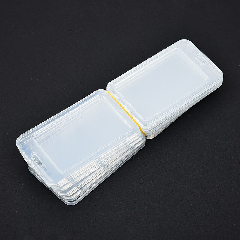 5Pcs Waterdichte Transparante Kaart Cover Vrouwen Mannen Student Bus Kaarthouder Case Zakelijke Creditcards Bank Id Card Sleeve beschermen: 5Pcs