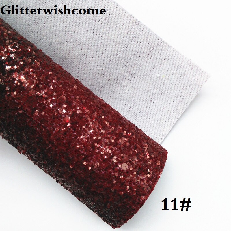 Glitterwishcome 30 x 134cm mini rullavinyyli jousille, paksu glitter nahkakangasvinyyli yhteensopivalla pohjalla jousille , gm078: 11