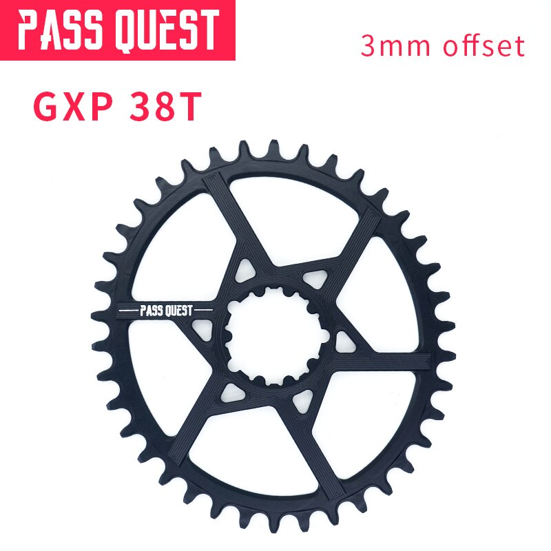 Pass quest gxp mtb ovaal crankstel smal breed kettingblad fiets fiets kettingblad/kettingblad 6mm offset 32-38t: 38t