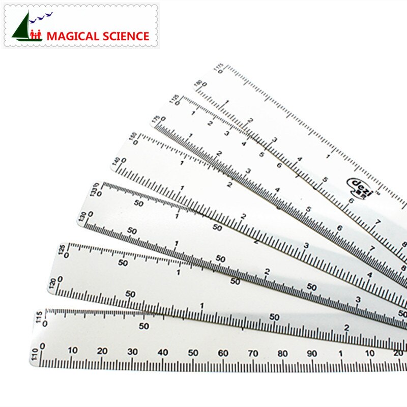 2pc Foldable Fan Shape Architects Scale Ruler with 6 Blades for Engineering Architects Multifunctional multiscale 6 sizes rulers