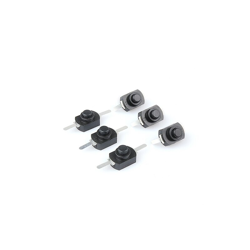 10 pçs/lote 1208yd 1288bm dc 30v 1a on off mini interruptor de botão para tocha elétrica preto branco auto travamento