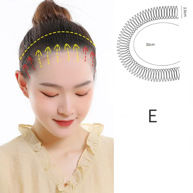 Horquilla Invisible para el pelo roto para mujer, herramientas estilo Tiara, rollo curvo, flequillo de aguja, peine de inserción fija, accesorios de estilismo: Verde claro