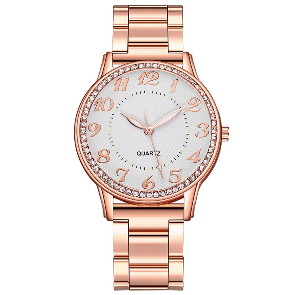 Quartz Watch Women Stainless Steel Dial Casual Bracele Watch Casual Ladies Quartz Wrist Watch Shopping d7: B