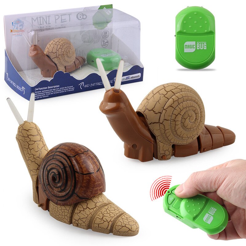 Infrared Remote Control Realistic Snail Animal Model Kid Toy Intelligence Development Toy Electric Insect Model Toy