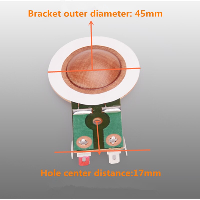 Bobina de voz de alambre redondo de resina/película de titanio, cabeza de accionamiento de 8 Ohm, accesorios de película triple , 25 núcleos, Tweeter 25,4, 2 uds.