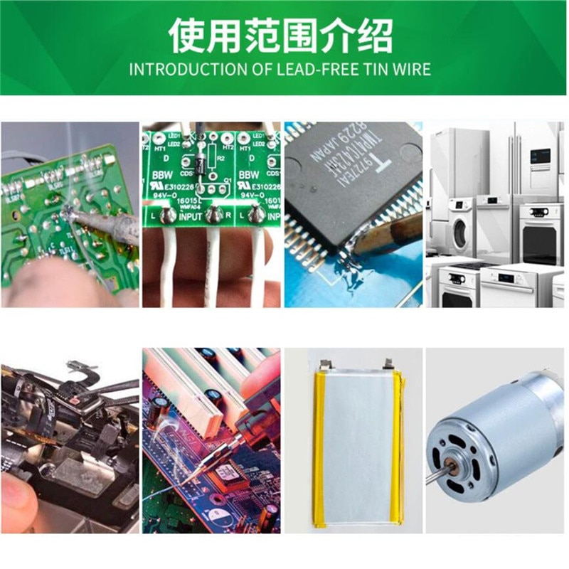 250g Lead-Free Solder Wire 0.5-2.0mm Unleaded Lead Free Rosin Core for Electrical Solder RoHs