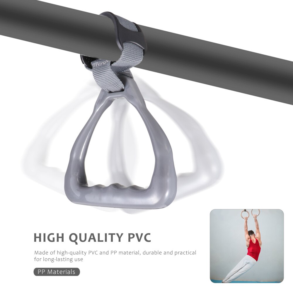 1 Pair Fitness Handles Exercise Handle Grip Handles Training Stretch Ring