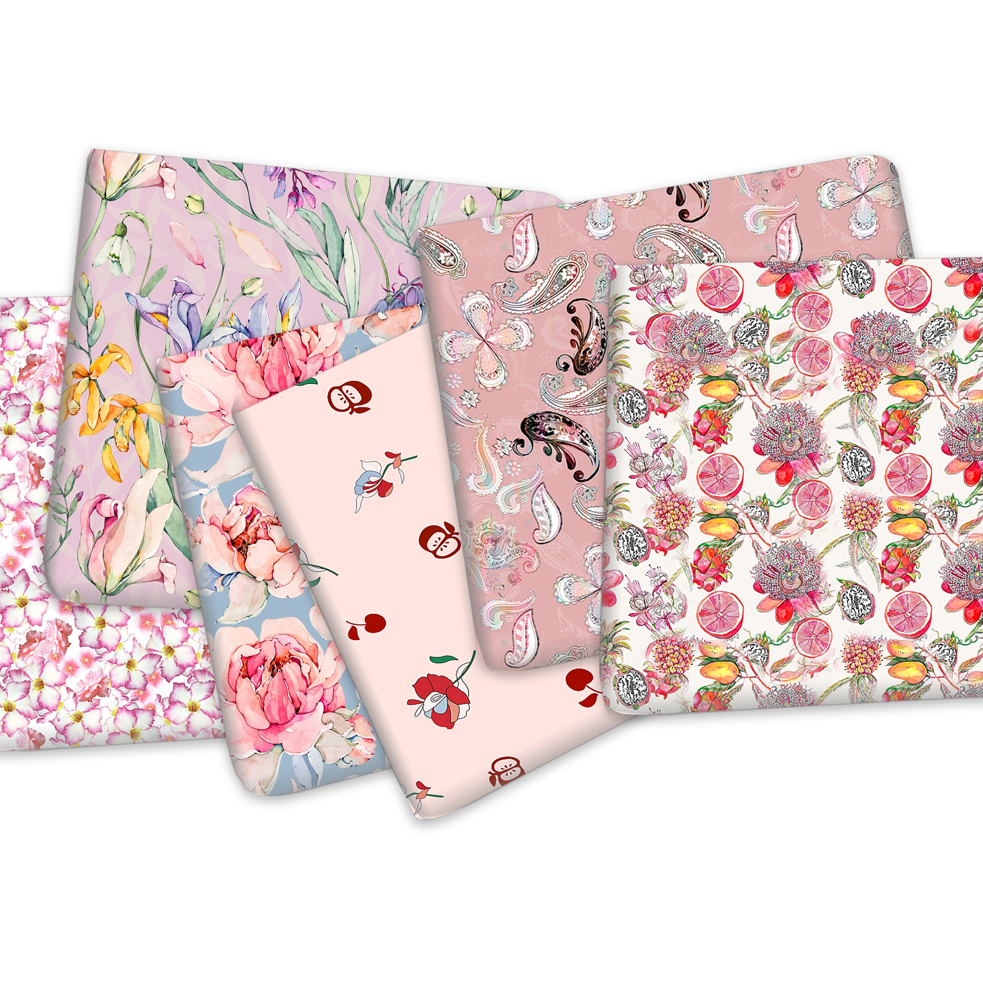 50*145cm Pink Series Spring Flower Polyester Cotton Fabric for Tissue Kids HomeTextile Doll Clothes Wedding Dress,1Yc14553