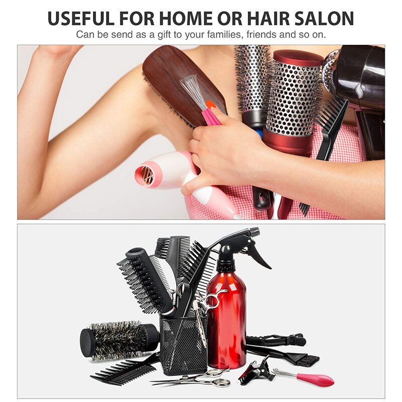 Mini hår børste kamme renere indlejret værktøj plast rengøring fjerner håndtag filtret hår børste hårpleje salon styling værktøjer