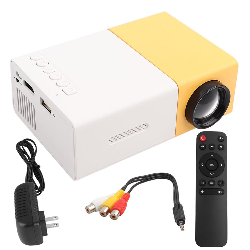 Draagbare Projector Mini Stijlvolle Home Theater Draagbare LED Projector HD Ondersteuning 1080P HDMI VGA Multimedia Speler