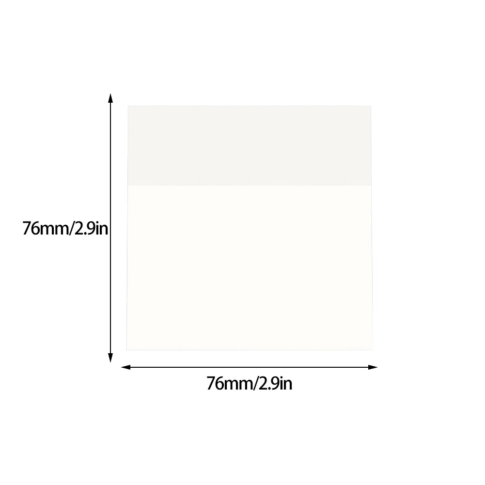 Transparent Stick Notes Paper Student Stationery Office Transparent Sticky Simple Note Paper