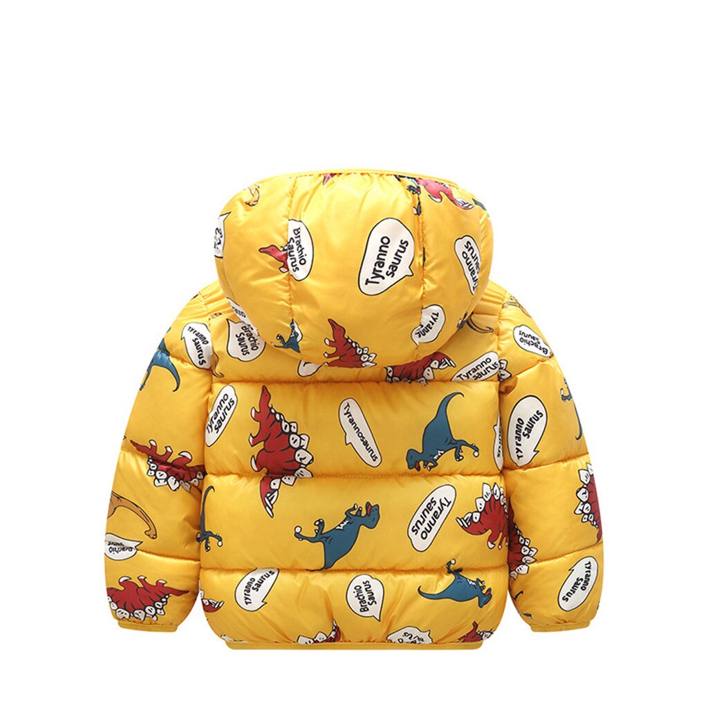 Dessin animé imprimé bébé manteau à capuche enfant en bas âge bébé filles hiver dessin animé coupe-vent manteau à capuche vêtements d'extérieur chauds veste