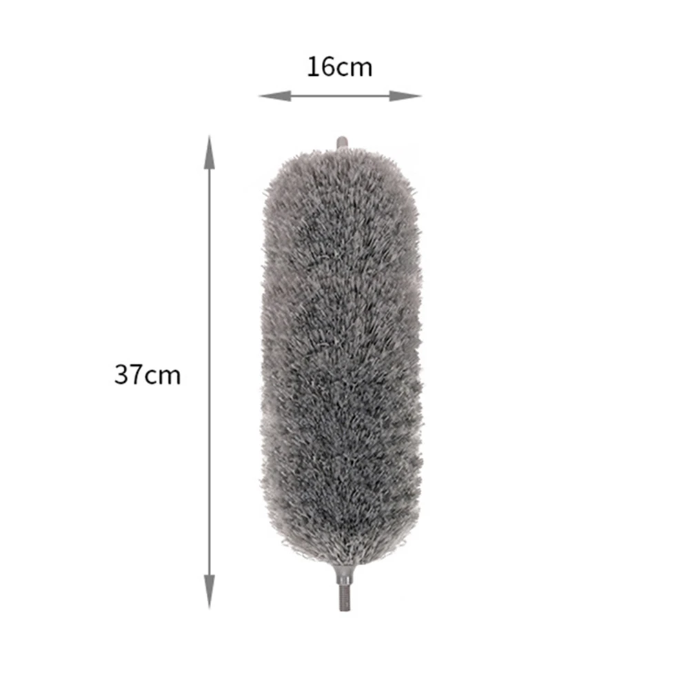 Microfiber Duster Extendable Duster Cleaner Brush Telescopic Ceiling Microfiber Brushes Bendable Dust Cleaning: Chocolate